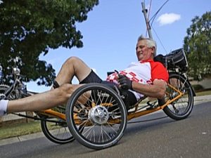 Trike’s a treat for Peter James and MS Melbourne Cycle