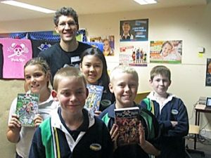 Author Cameron Stelzer shows Brookside pupils write way