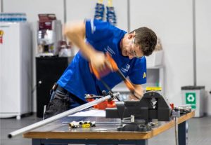 Bronzed tradie creates masterwork