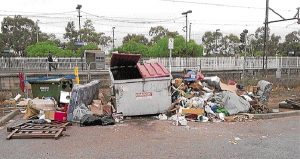 Railway stations turned into rubbish dumps