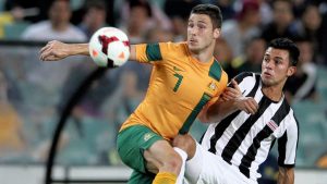 World Cup: Locals cheer as Socceroo Mathew Leckie takes on best
