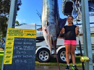 Makayla, 10, reels in ‘world record’ 147kg marlin