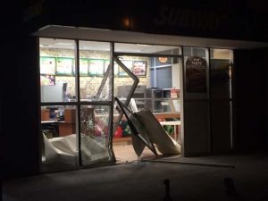 Subway ram raid