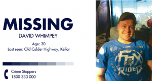 Second man charged over David Whimpey’s disappearance