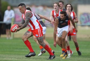 North Footscray player Jonathan Miller.