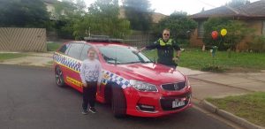 Lights and sirens for birthday boy