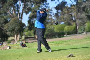 Golfers hit the green