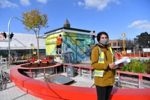 Civic plaza takes shape