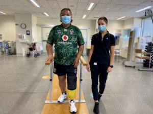 Hit-run victim on road to recovery