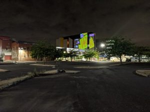 Artworks light up the night