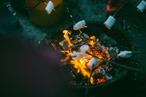 Campfire safety warning