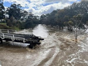 Flood destroys Arundel Road Trestle Bridge