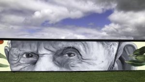 Mural honours war veteran