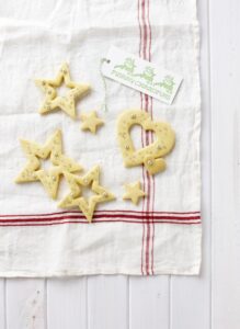 Crunchy lemon and polenta shortbread