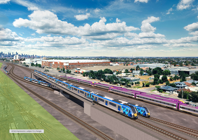 Airport rail works commence