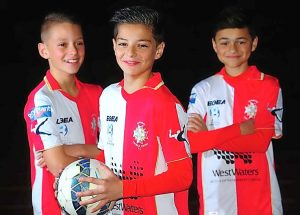 Four young Brimbank soccer players ready to tackle the top flight