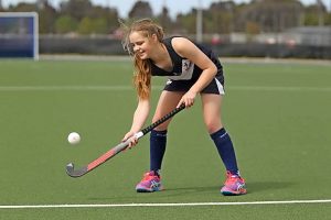 Young gun Claudia Beamish pitches right