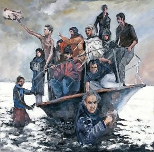 Refugee artist shares gift