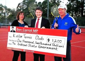 Grant to help Keilor Tennis Club replace stolen equipment