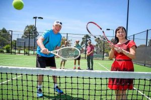 Match time at Delahey Tennis Club