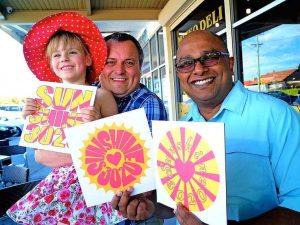 Wearing hope on their sleeve