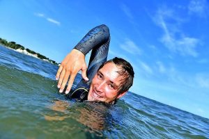 Making a splash in Big Bay Swim