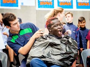 Letting their hair down