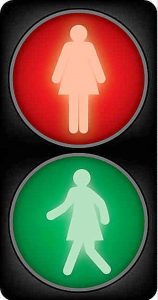 Ladies first for crossing