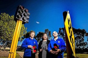 Bike lights switched on