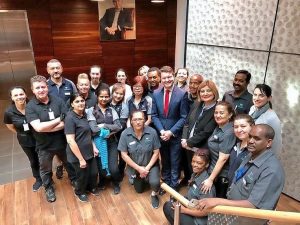 Hospital works on jobs