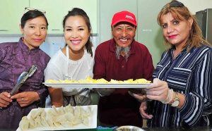 Culinary mix of food and friendship