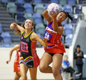 City West Falcons Mel Oloamanu defender is a high flier