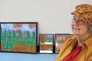 Artist brushes up on enamels