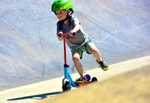 Never to young to learn scooter safety