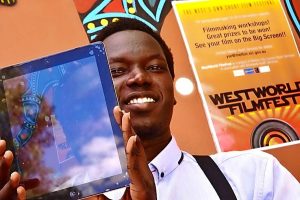 Lights, smartphone, action at film workshop