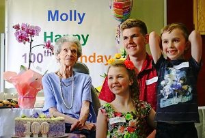 Happy hundredth birthday, Molly
